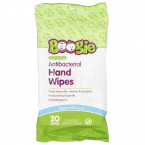 Boogie Wipes, Antibacterial Hand Wipes, Alcohol Free, 3 Packs, 20 Wipes Each в Москве - eco-herb.ru | изображение Boogie Wipes, Antibacterial Hand Wipes, Alcohol Free, 3 Packs, 20 Wipes Each в Москве - eco-herb.ru | фото