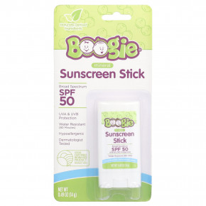 Boogie Wipes, Mineral Sunscreen Stick, SPF 50, 0.49 oz (14 g) в Москве - eco-herb.ru | фото