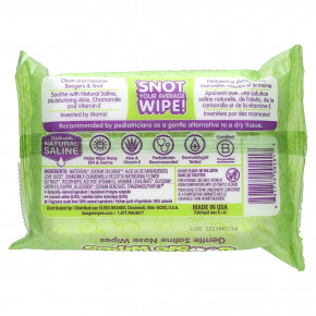 Boogie Wipes, Салфетки с натуральной солью для текущего носа, свежий запах, 30 салфеток в Москве - eco-herb.ru | фото