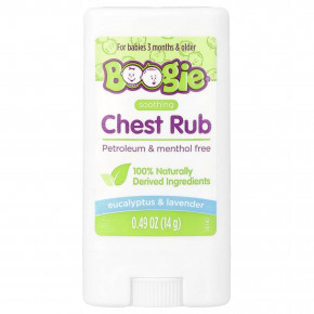 Boogie Wipes, Soothing Chest Rub, For Babies 3 Months & Older, Eucalyptus & Lavender, 0.49 oz (14 g) - описание | фото