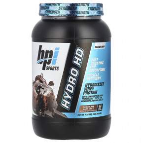 BPI Sports, Hydro HD™, Hydrolyzed Whey Protein, Chocolate Lava Cake, 1.62 lbs (736 g) - описание | фото