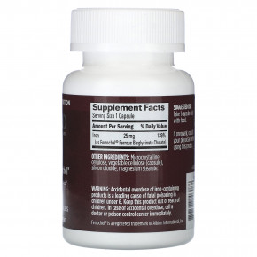 BrainMD, железо, 30 веганских капсул (25 мг в 1 капсуле) в Москве - eco-herb.ru | фото