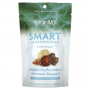 BrainMD, Smart Mushrooms, 90 г (3,2 унции) в Москве - eco-herb.ru | фото