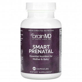 BrainMD, Smart Prenatal, пренатальный комплекс, 120 капсул - описание | фото