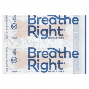 Breathe Right, Полоски для носа, маленькие / средние, 30 желто-коричневых полосок в Москве - eco-herb.ru | изображение Breathe Right, Полоски для носа, маленькие / средние, 30 желто-коричневых полосок в Москве - eco-herb.ru | фото