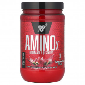 BSN, Amino-X, выносливость и восстановление, арбуз, 435 г (15,3 унции) - описание