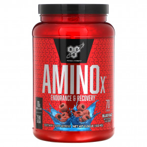 BSN, AminoX, Endurance & Recovery, Blue Raz, 1,02 кг (2,24 фунта) в Москве - eco-herb.ru | фото