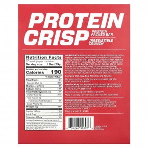 BSN, Protein Crisp, кранч с шоколадом, 12 батончиков, 57 г (2,01 унции) каждый в Москве - eco-herb.ru | фото