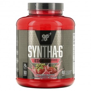 BSN, Syntha-6 Edge, смесь протеина в порошке, клубничный молочный коктейль, 1,82 кг (4,01 фунта) - описание