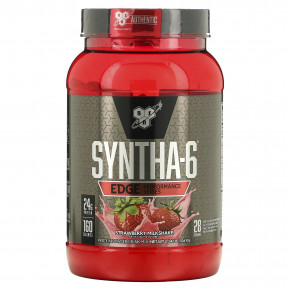 BSN, Syntha-6 Edge®, протеиновая смесь для приготовления напитка, клубничный молочный коктейль, 1,06 кг (2,34 фунта) - описание