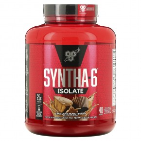 BSN, Syntha-6 Isolate, сухая протеиновая смесь, вкус шоколадного арахисового масла, 4.02 фунта (1.82кг) в Москве - eco-herb.ru | фото