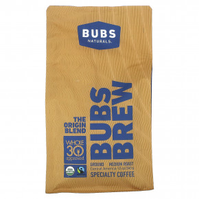 BUBS Naturals, Bubs Brew, смесь The Origin, молотая, средней обжарки, 340 г (12 унций) в Москве - eco-herb.ru | фото