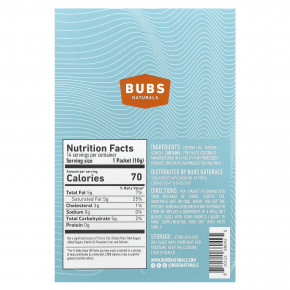 BUBS Naturals, Halo Functional Creamer, порошок из масла MCT, без добавок, 14 пакетиков по 10 г (0,35 унции) в Москве - eco-herb.ru | фото