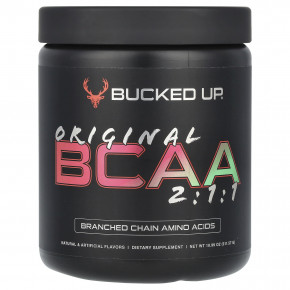 Bucked Up, Original BCAA 2:1:1, клубничный мохито, 311,57 г (10,99 унции) - описание | фото