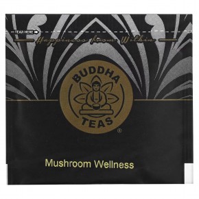 Buddha Teas, органический травяной чай, смесь грибов для хорошего самочувствия, без кофеина, 18 чайных пакетиков, 32 г (1,14 унции) в Москве - eco-herb.ru | фото