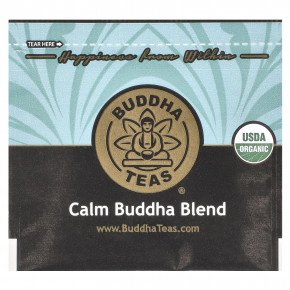 Buddha Teas, органический травяной чай, смесь Calm Smith, без кофеина, 18 чайных пакетиков, 27 г (0,95 унции) (Товар снят с продажи) в Москве - eco-herb.ru | фото