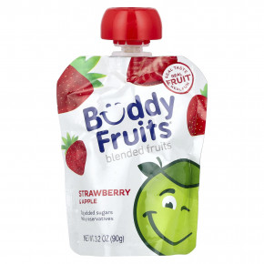 Buddy Fruits, фруктовая смесь, клубника и яблоко, 90 г (3,2 унции) в Москве - eco-herb.ru | фото