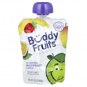 Buddy Fruits, фруктовая смесь, мультифрукты и яблоко, 90 г (3,2 унции) - описание