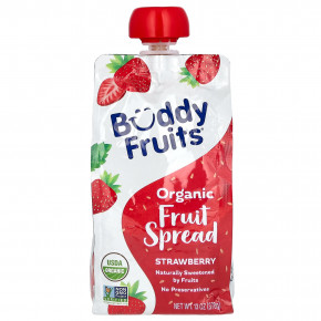 Buddy Fruits, органическая фруктовая паста, со вкусом клубники, 370 г (13 унций) в Москве - eco-herb.ru | фото