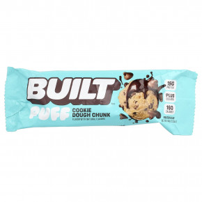 Built, Puff, протеиновые батончики, кусочки теста для печенья, 12 батончиков по 44 г (1,55 унции) в Москве - eco-herb.ru | фото