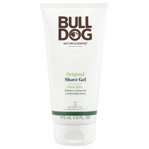 Bulldog Skincare For Men, Оригинальный гель для бритья с алоэ вера, 175 мл (5,9 жидк. Унции) - описание | фото