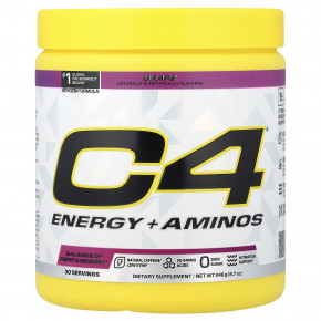 C4 / Cellucor, C4® Energy + Aminos, со вкусом винограда, 246 г (8,7 унции) - подробнее C4 / Cellucor, C4® Energy + Aminos, со вкусом винограда, 246 г (8,7 унции) - описание