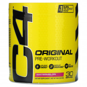 C4 / Cellucor, C4 Original для взрывной тренировки, перед тренировкой, арбуз, 6,3 унции (180 г) - описание