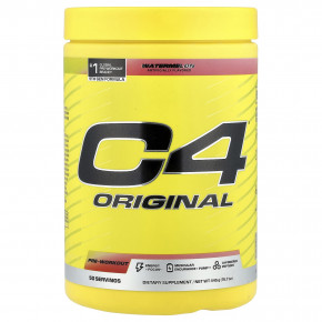 C4 / Cellucor, C4® Original, предтренировочный комплекс, со вкусом арбуза, 445 г (15,7 унции) - описание | фото