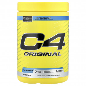 C4 / Cellucor, C4® Original, предтренировочный комплекс, со вкусом голубой малины, 445 г (15,7 унции) - подробнее C4 / Cellucor, C4® Original, предтренировочный комплекс, со вкусом голубой малины, 445 г (15,7 унции) - описание