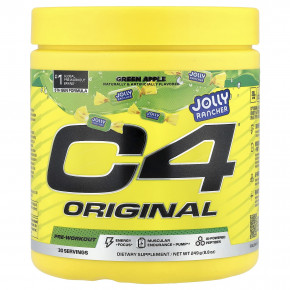 C4 / Cellucor, C4® Original, предтренировочный комплекс, со вкусом зеленого яблока, 249 г (8,8 унции) - подробнее C4 / Cellucor, C4® Original, предтренировочный комплекс, со вкусом зеленого яблока, 249 г (8,8 унции) - описание