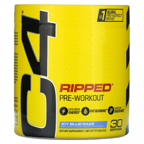 C4 / Cellucor, C4 Ripped, Explosive Pre-Workout, ледяная голубая роза, 180 г (6,3 унции) в Москве - eco-herb.ru | фото