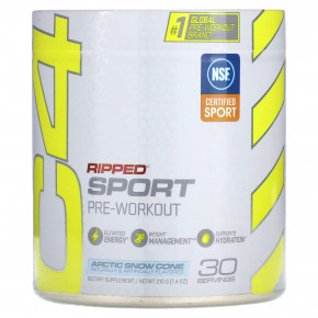 C4 / Cellucor, C4 Ripped Sport, перед тренировкой, Arctic Snow Cone, 246 г (8,7 унции) в Москве - eco-herb.ru | фото