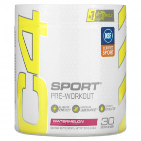 C4 / Cellucor, C4 Sport, перед тренировкой, арбуз, 201 г (7,1 унций) - описание