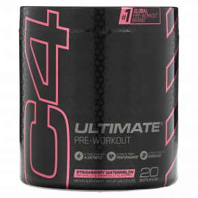 C4 / Cellucor, C4 Ultimate Pre-Workout Performance, предтренировочный комплекс, клубника и арбуз, 340 г (11,99 унции) - описание