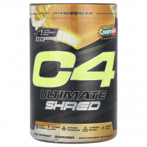 C4 / Cellucor, C4 Ultimate Shred, Pre-Workout, Creamsicle® Orange Cream, 13.8 oz (392 g) - описание