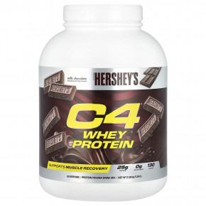 C4 / Cellucor, C4® Whey Protein, молочный шоколад Hershey, 2,38 кг (5,24 фунта) - описание | фото