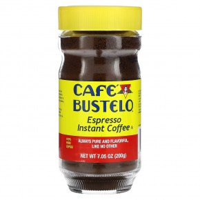 Café Bustelo, Растворимый кофе эспрессо, 200 г (7,05 унции) - описание