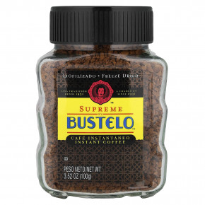 Café Bustelo, сублимированный растворимый кофе Supreme by Bustelo™, 100 г (3,52 унции) - описание | фото
