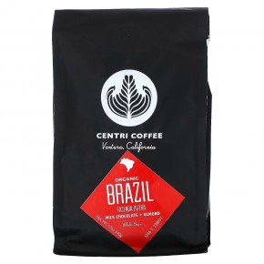 Cafe Altura, Centri Coffee, органический Бразилия, молочный шоколад и миндаль, цельные зерна, 340 г (12 унций) - описание