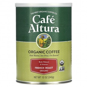 Cafe Altura, Органический кофе, французская жарка, 12 унций (339 г) - описание