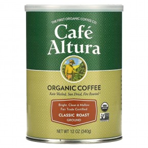 Cafe Altura, Органический кофе, классической обжарки, молотый, 340 г (12 унций) - описание