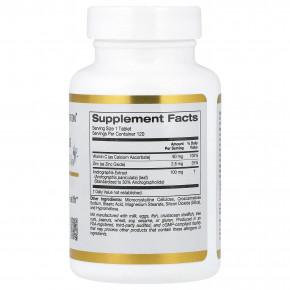 California Gold Nutrition, Andrographis Immune с AP-Bio, экстракт андрографиса с витамином C и цинком, 100 мг, 120 таблеток в Москве - eco-herb.ru | изображение California Gold Nutrition, Andrographis Immune с AP-Bio, экстракт андрографиса с витамином C и цинком, 100 мг, 120 таблеток в Москве - eco-herb.ru | фото