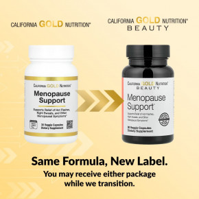 California Gold Nutrition, Beauty, добавка для поддержки во время менопаузы с дудником гигантским, цинанхумом, зопником и L-лейцином, 30 растительных капсул в Москве - eco-herb.ru | изображение California Gold Nutrition, Beauty, добавка для поддержки во время менопаузы с дудником гигантским, цинанхумом, зопником и L-лейцином, 30 растительных капсул в Москве - eco-herb.ru | фото