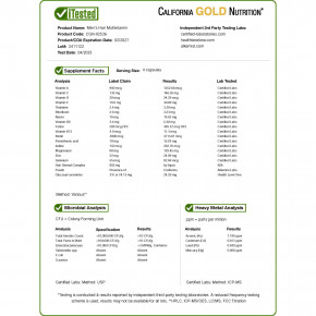 California Gold Nutrition, Beauty, мужские мультивитамины для волос, 120 растительных капсул в Москве - eco-herb.ru | фото