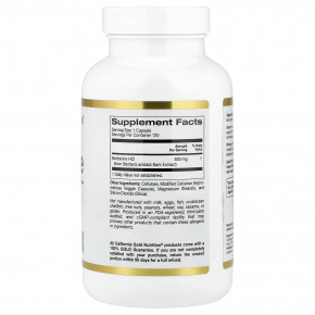 California Gold Nutrition, берберин гидрохлорид, 500 мг, 120 растительных капсул в Москве - eco-herb.ru | фото