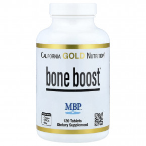 California Gold Nutrition, Bone Boost® с кальцием, магнием, витамином C и калием, 120 таблеток - описание | фото