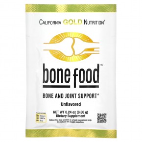 California Gold Nutrition, Bone Food, для поддержки здоровья костей и суставов, 60 пакетиков по 6,83 г (0,24 унции) в Москве - eco-herb.ru | фото