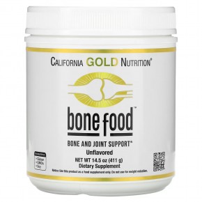 California Gold Nutrition, Bone Food, добавка для поддержки здоровья костей и суставов, 411 г (14,50 унции) в Москве - eco-herb.ru | фото