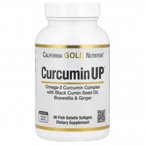 California Gold Nutrition, CurcuminUP™, 90 капсул из рыбьего желатина - описание