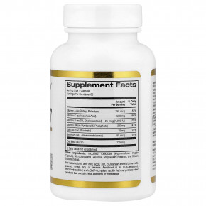 California Gold Nutrition, Defender 7, добавка с витаминами A, C, D3 и B6, цинком, селеном и бета-глюканом, 60 растительных капсул в Москве - eco-herb.ru | фото